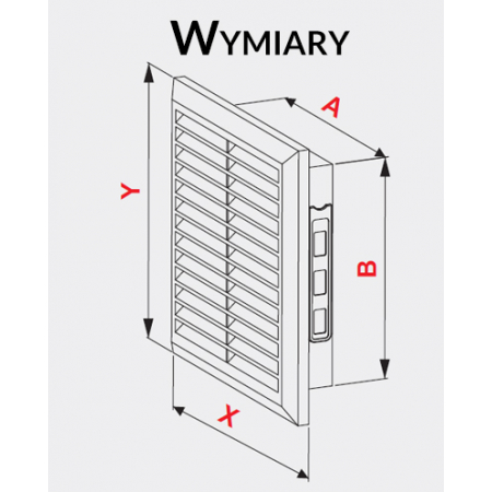 Kratka Wentylacyjna Awenta 110x270mm Biała